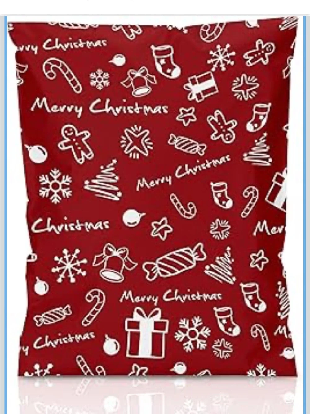Polymailers Christmas Print 10 x 13 Set of 25